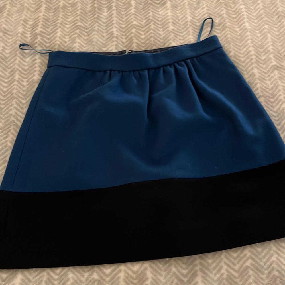 NWT J Crew blue and black skirt size 6